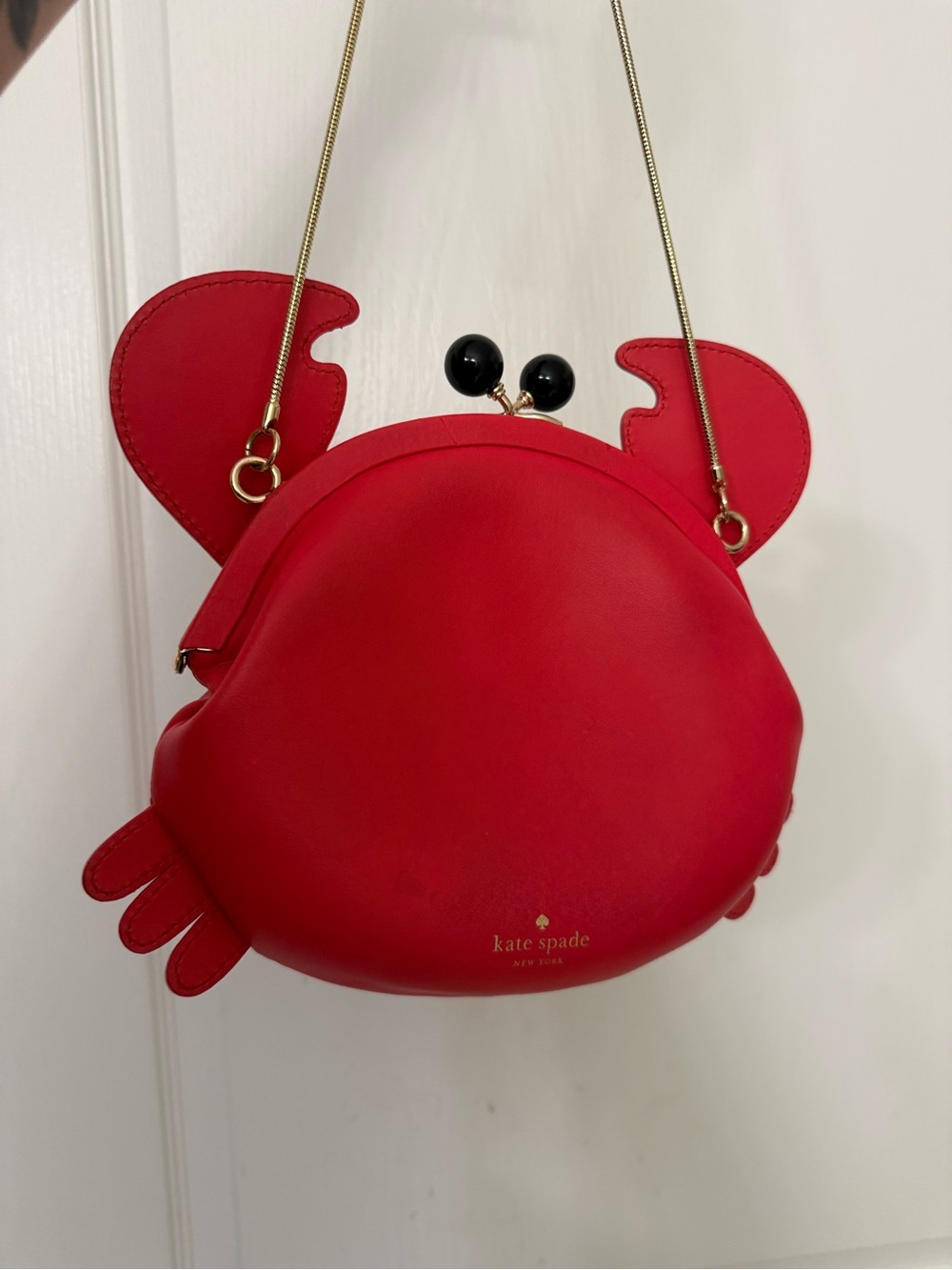KATE SPADE Make a Splash Crab Crossbody Novelty Purse Handbag Red RARE - Picture 6 of 8